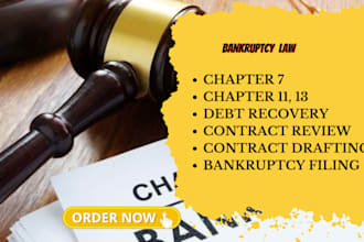 prepare bankruptcy documents for chapter 7, 13 or 11