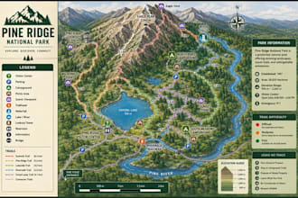 design park map, trail map outdoor adventure location map,hiking map travel map