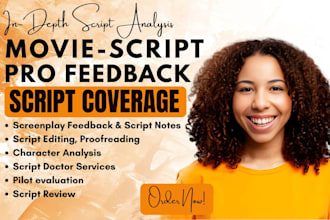 write script coverage feedback analysis notes TV short film feature screenplay