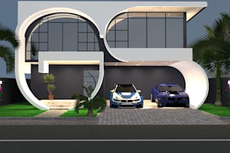 professional architectural 3d exterior renders