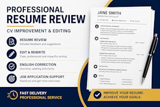 review and improve your CV in english