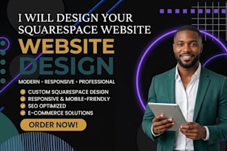 build squarespace website, redesign squarespace site, fix bugs and optimize SEO