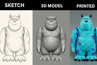 convert 2d photo to 3d model image to 3d toys action figure stl for printing