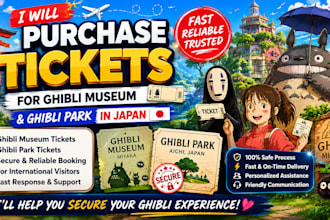 help you secure ghibli museum and ghibli park tickets in japan