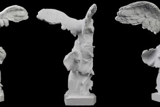 create a detailed 3d sculpted character, bust, or statue for 3d printing