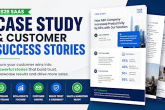 write a b2b saas case study and customer success story that builds trust