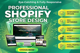 build secure shopify store design, shopify dropshipping store, shopify website