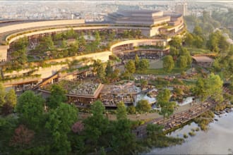 design urban planning masterplan site plan layout 3d largescale landscape render