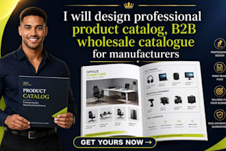 design professional product catalog b2b wholesale catalogue for manufacturers