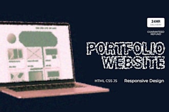 build a modern portfolio website in 24h