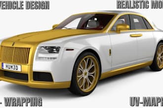 do 3d car modelling, automotive vehicle design or rc blender model for printing