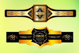 do creative premium cigar band, logo, label and cigar box design