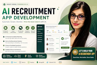 develop ai recruitment app, ai resume app, ai candidate screening website