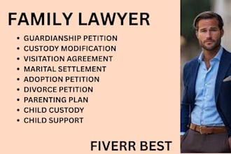be your family lawyer for child custody, divorce, visitation and custody matters