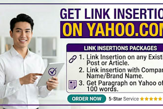 add your brand link in existing yahoo published content