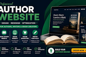 author website, ebook, children book, portfolio course website writer website