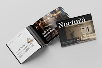 design a magazine design, product catalog, lookbook for your business