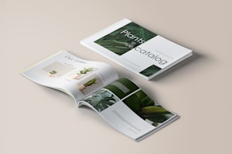 design a professional product catalog, lookbook, brochure
