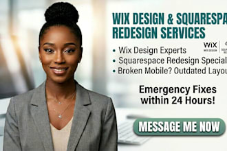 fix wix website issues, troubleshoot, or redesign squarespace fluid engine