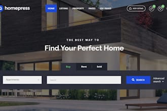 build property managenment website rental listing website tenant application