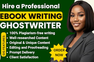 be your ebook ghostwriter self help ebook writer, ghost book writer, ghostwriter