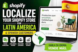 localize your shopify store for latin america and spanish customers