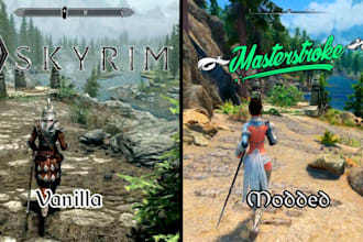 optimize and mod skyrim, fallout or cyberpunk for smooth stable gameplay
