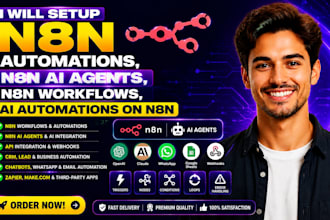 setup n8n automations, n8n ai agents, n8n workflows, ai automations on n8n