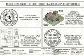 architectural permit plans and blueprints for residential projects