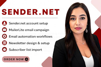setup sender net email automation mailerlite email campaign email newsletter