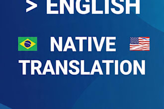 portuguese to english translation with proofreading