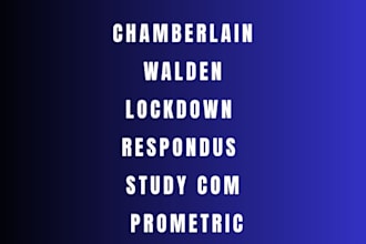 do walden, chamberlain, wgu, sophia, study com, hesi, teas, ged, lockdown