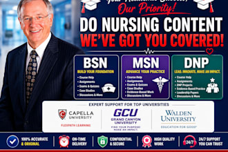 do capella, walden, chamberlain, bsn, msn and dnp nursing