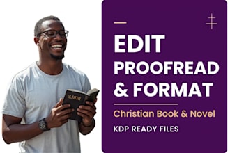 copy edit, proofread, format christian book editor and poetry formatting