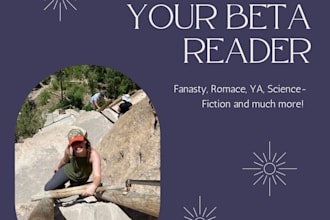 beta read your book chapters and provide honest feedback