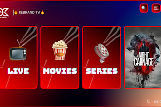 rebrand ibo player, smarter pro or xciptv app with admin panel setup