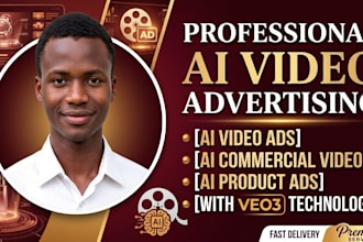 create ai video ads, ai commercial video and ai product ads