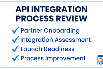 review your API integration process and onboarding flow