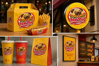 create unique restaurant food logo design