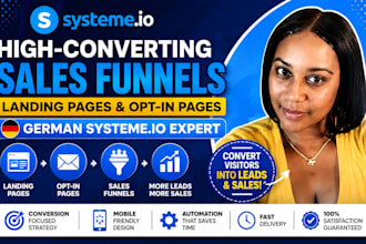 build german systeme io landing page optin page germany systeme io sales funnel