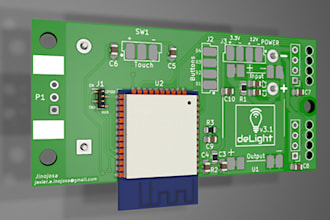 do esp8266 iot pcb layout and esp32 pcb design, gerber files for startups makers