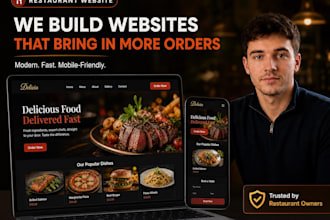 build a restaurant website with menu and booking
