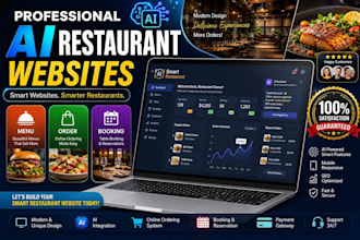 create a restaurant website with online menu and booking system