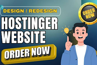 create website design by using ai hostinger website business