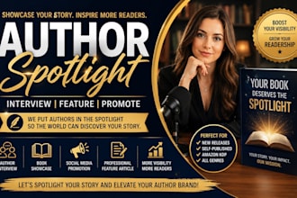 do author spotlight author feature podcast promotion book marketing
