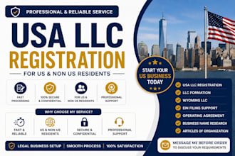 do llc registration, llc formation for non resident and resident, ein number