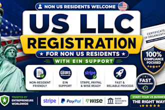 do us llc registration for non us residents with ein support