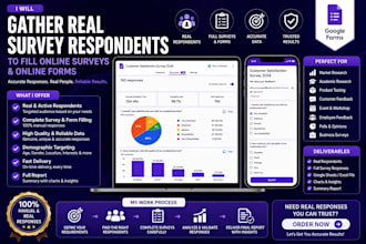 gather real survey respondents to fill online surveys and online forms survey