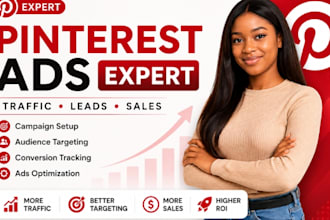 create and manage pinterest ads campaign for traffic and sales