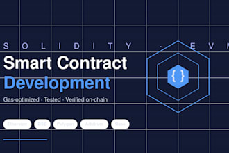 develop a custom solidity smart contract on evm chains